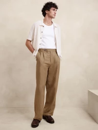 AGUSTIN RELAXED LINEN-BLEND PANT product