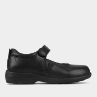 JANEY D/E Junior Girls Leather School Shoes product