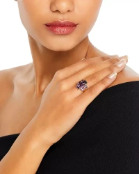 Bloomingdale's Amethyst & Pink Amethyst Three Stone Ring in 14K Yellow Gold product