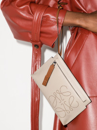 LOEWE Neutral Mini T Leather Pouch Bag product