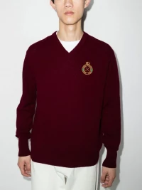 Manors Golf Logo Embroidered Wool Sweater product