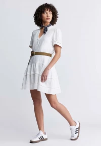 Zinnia Women's Ruffled Dress in White - WD0049P product