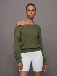 Off Shoulder Sweatshirt in French Terry product