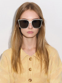 Gabine Oversized Butterfly Sunglasses - Pearl product