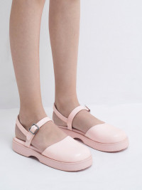 Girls' Ankle-Strap Flats - Light Pink product