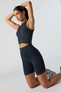 Sommer Ray Washed Seamless Ribbed Biker Short product