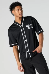 Mickey Mouse Graphic Button-Up Jersey product