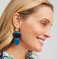 Blue Linear Earrings product