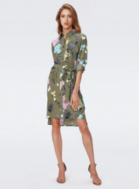 Prita Shirt Dress in Festival Floral Olive product