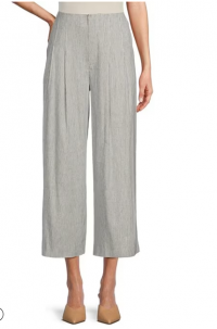 Antonio Melani Coordinating Heather Stretch Linen Cropped Pants product