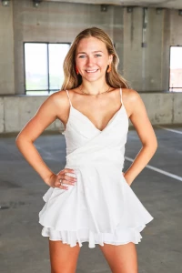 White Tie Back Romper product