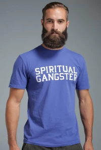 Mens Spiritual Gangster Royal Blue Varsity Tee product