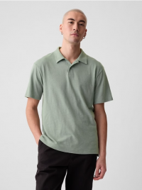 Linen-Cotton Polo Shirt product