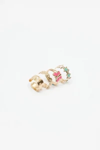 Set of 4 Butterfly, Star & Flower Toe Rings product