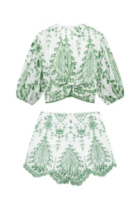 'Kaylee' Embroidered Top & Shorts product