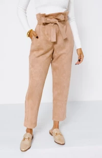 DOLCE CABO: CHARISMA VEGAN SUEDE PANTS, CAMEL product