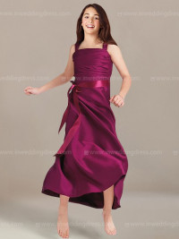 Long Satin Junior Bridesmaid Dress JU026 product