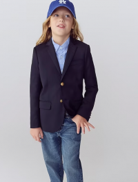 Boys' Ludlow two-button blazer in navy wool blend product