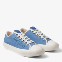 Palma/M Denim and Latte Canvas Low-Top Trainers with Embroidered Logo product