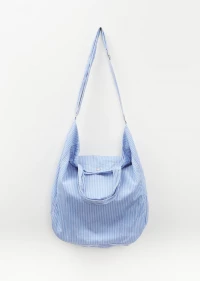 COMME DES GARÇONS HOMME Cotton Stripe Tote Bag — Sax product