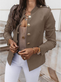 British Style Long Sleeve Slim Breasted Small Suit Short Jacket Blazer product
