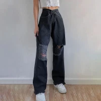 Ripped Jeans With High Waist product