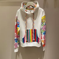 Hoodie With Colorful Pocket And Sleeves product