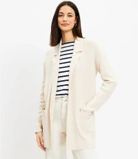 Ribbed Relaxed Open Sweater Blazer product