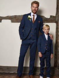 MATCHING FATHER&SON l MEN'S MAX ROYAL BLUE THREE PIECE SUIT product