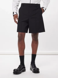 Valentino Garavani Pressed-creased wool-twill shorts product