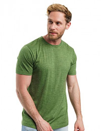 Olive Green Merino Wool T-Shirt Mens - 100% Organic Merino Wool Undershirt Lightweight Base Layer product