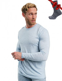 Arctic 165 Merino Wool Base Layer - Mens 100% Merino Wool Long Sleeve Thermal Shirts Lightweight, Midweight, Heavyweight product