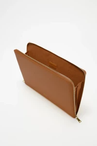 16" PADDED LEATHER LAPTOP CASE product