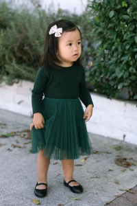 KIDS RIBBED TULLE DRESS product