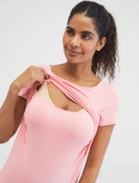 LIFT UP OPEN FRONT NURSING TEE product