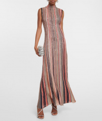 MISSONI Sequined striped knitted maxi dress product