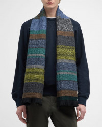 Paul Smith Men's Wool-Mohair Stripe Scarf product
