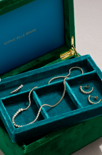 SOPHIE BILLE BRAHE 18-karat recycled gold, diamond and velvet jewelry set product
