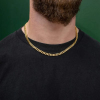 STATEMENT  Cuban Link Chain Gold Necklace 9mm product