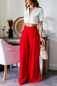 The Chloe Palazzo Pants- Red product