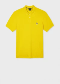 Yellow Chartreuse Organic Cotton Zebra Polo Shirt product