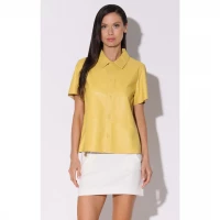 WALTER BAKER Eros Top - Pale Yellow Leather product