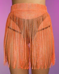ORANGE DRIP COVER UP SKIRT product