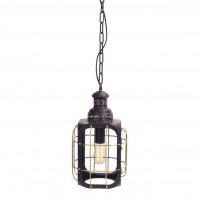 60"L Glass Metal Lantern Pendant Light product