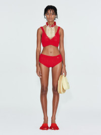 KNITTED SWIM SUIT (RED) product