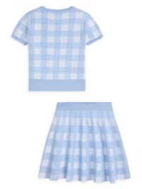 Polo Ralph Lauren Little Girl's & Girl's Gingham Cotton 2-Piece Top & Skirt Set product