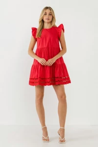 Abide By The Rules Dress-Red product