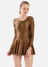 Womens Long Sleeve Skirted Leotards product