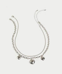 RHODIUM HEART CHAIN NECKLACE PACK product