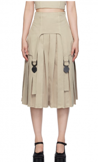 SINÉAD O’DWYER Taupe Pleated Shorts product